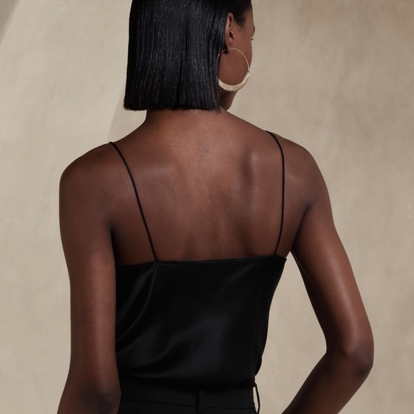 Spring! BANANA REPUBLIC 100% Silk Camisole, Sweet Lilac/Pink, Size XL - Picture 7 of 10